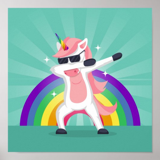 Grappig dansend dierlijk Poster (Voorkant)