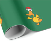 Grappig Dansend Duck-kerstpapier Cadeaupapier (Rol Hoek)