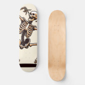 Grappig Dansend Skelet Persoonlijk Skateboard (Voorkant)