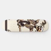 Grappig Dansend Skelet Persoonlijk Skateboard (Horizontaal)