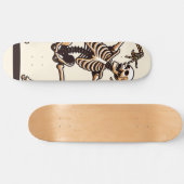 Grappig Dansend Skelet Persoonlijk Skateboard (Horizontaal)