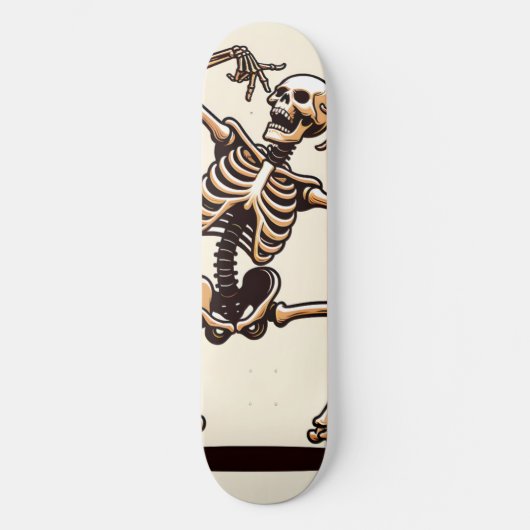 Grappig Dansend Skelet Persoonlijk Skateboard (Voorkant)