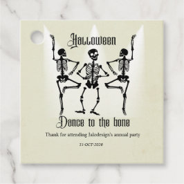 Grappig Dansend Zwart Skelet Halloween Feest Bedankjes Labels