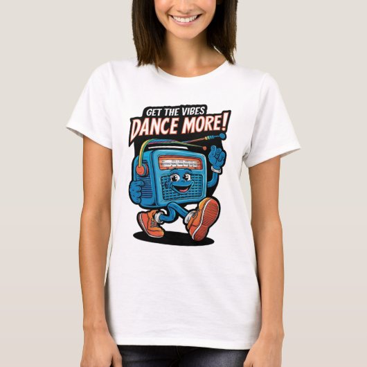 Grappig dansontwerp t-shirt (Voorkant)