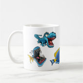 Grappig dapper Kind Mok oceaan Zee haai vis verhaa (Links)