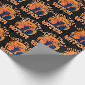 Grappig dat 100% dat heks-Halloween-rapping paper Cadeaupapier (Hoek)