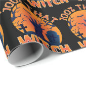 Grappig dat 100% dat heks-Halloween-rapping paper Cadeaupapier (Rol Hoek)