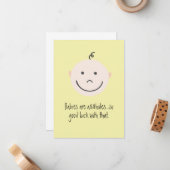 Grappig dat baby's een dollar waard zijn, gefelici notitiekaartje (Voorkant / Achterkant in situ)