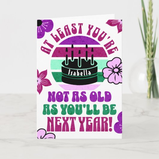 Grappig, dat ben je tenminste niet. Dubbele wenska Kaart (Voorkant)