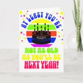 Grappig, dat ben je tenminste niet. Dubbele wenska Kaart (Voorkant)