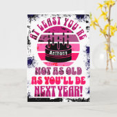 Grappig, dat ben je tenminste niet. Dubbele wenska Kaart (Gele Bloem)