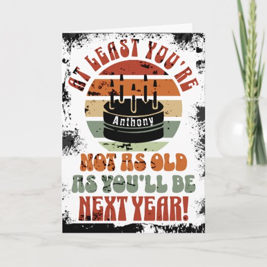 Grappig, dat ben je tenminste niet. Dubbele wenska Kaart (Voorkant)