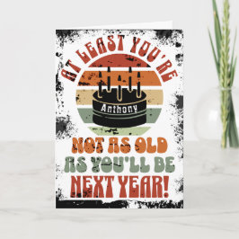 Grappig, dat ben je tenminste niet. Dubbele wenska Kaart