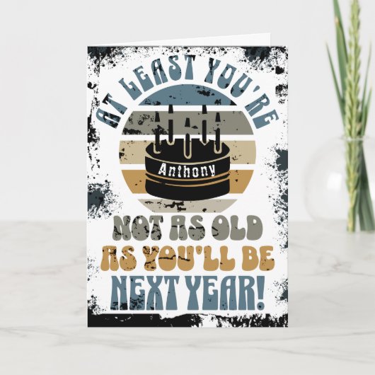 Grappig, dat ben je tenminste niet. Dubbele wenska Kaart (Voorkant)