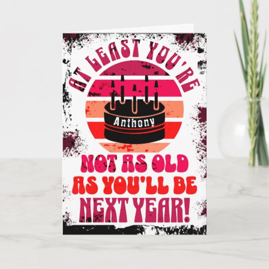 Grappig, dat ben je tenminste niet. Dubbele wenska Kaart (Voorkant)