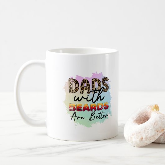 Grappig dat dads met voeten beter zijn dan vaders  koffiemok (Met donut)