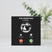 Grappig dat de berg een wandelende gift noemt kaart (Staand voorkant)