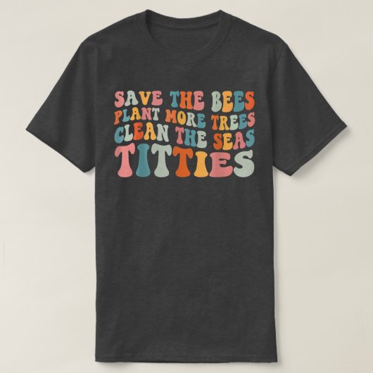 Grappig dat de bijen worden geredSparen het bijenP T-shirt (Design voorkant)