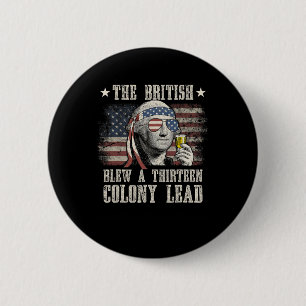 Grappig dat de Britten op 4 juli een 13 kolonie lo Ronde Button 5,7 Cm