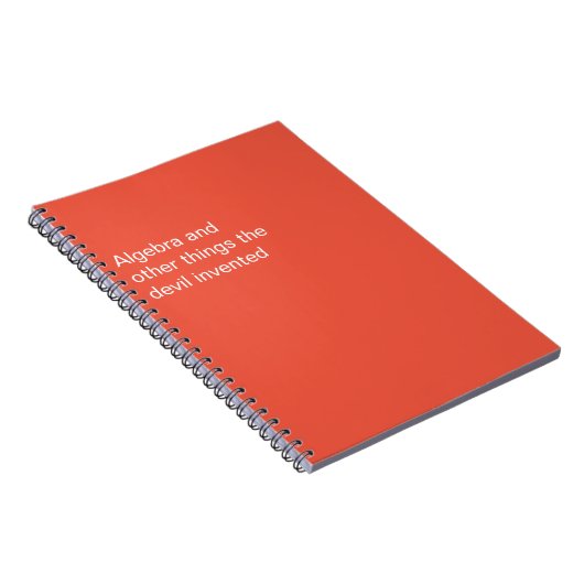 Grappig dat de duivel het heeft uitgevonden notitieboek (Rechterzijde)