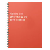 Grappig dat de duivel het heeft uitgevonden notitieboek (Voorkant)