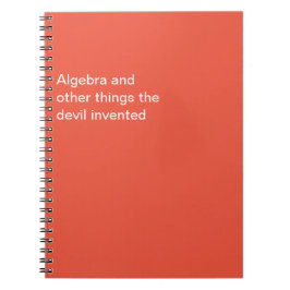 Grappig dat de duivel het heeft uitgevonden notitieboek