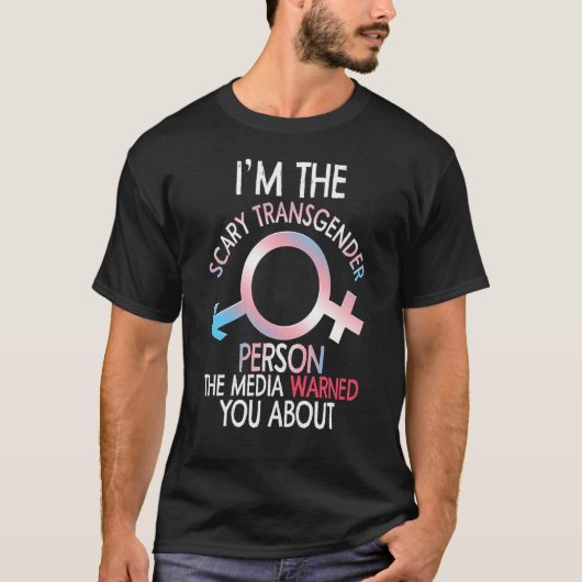Grappig dat de eng transgenderpersoon T-shirt Bi G (Voorkant)