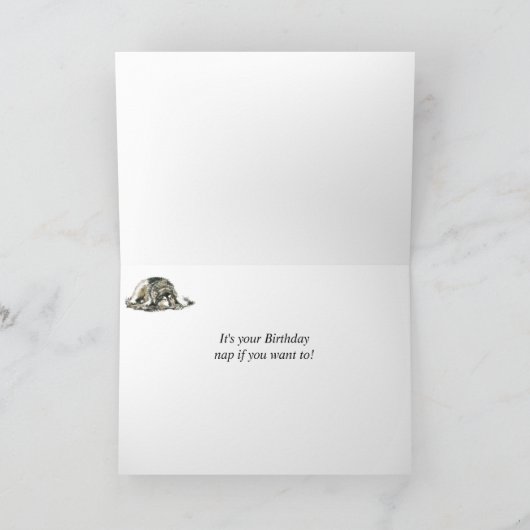 Grappig dat de geboorte van de kapper van de kauwg kaart (Binnen)