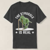 Grappig dat de helling van de touwtjesbaan de stru t-shirt (Design voorkant)