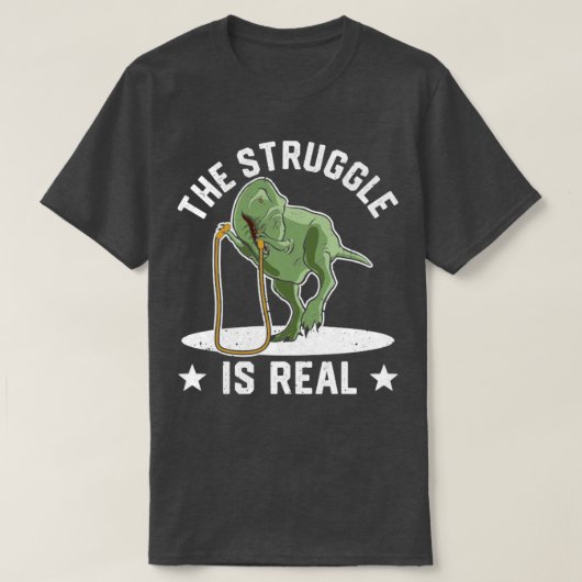 Grappig dat de helling van de touwtjesbaan de stru t-shirt (Design voorkant)