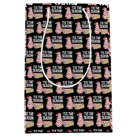 Grappig dat de kerstboom van de seizoenen Debbie m Medium Cadeauzakje (Voorkant)