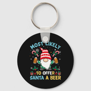 Grappig dat de kerstman waarschijnlijk een kerstbi sleutelhanger