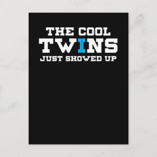 Grappig dat de klote tweelingen net opgedoken zijn briefkaart