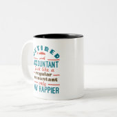 Grappig dat de manier van accountant is gelukt tweekleurige koffiemok (Voorkant links)