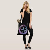 Grappig dat de oceaan Mermaid Galaxy Black noemt Tote Bag (Op model)