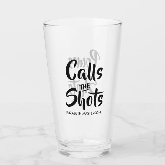 Grappig dat de schoten de schoten noemen glas (Achterkant)