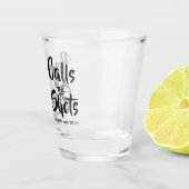 Grappig dat de schoten de schoten noemen shot glas (Rechts)