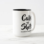 Grappig dat de schoten de schoten noemen tweekleurige koffiemok (Voorkant rechts)