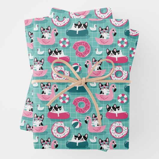 Grappig dat de straten van de strandvlamingos inpakpapier vel (In situ)