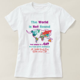 Grappig dat de wereld een kat is t-shirt