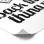 Grappig dat ding terug op de computer USB Poster (Hoek)