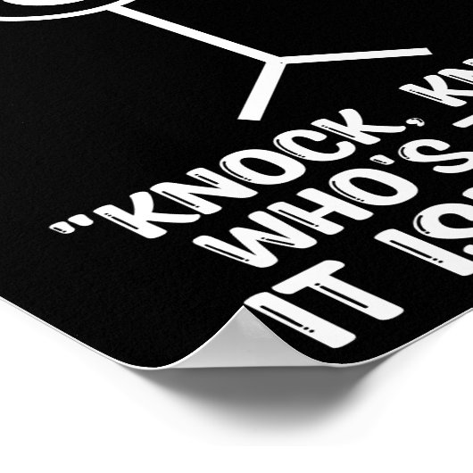 Grappig dat dit Bob is, Bob heeft geen armen klop Poster (Hoek)