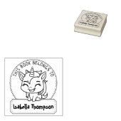 Grappig dat dit boek behoort tot, Cute Unicorn, Bo Rubberstempel (Gestempeld)