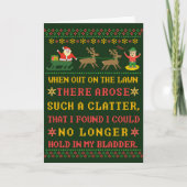 Grappig dat dit de nacht voor Kerstmis was Feestdagen Kaart (Voorkant)