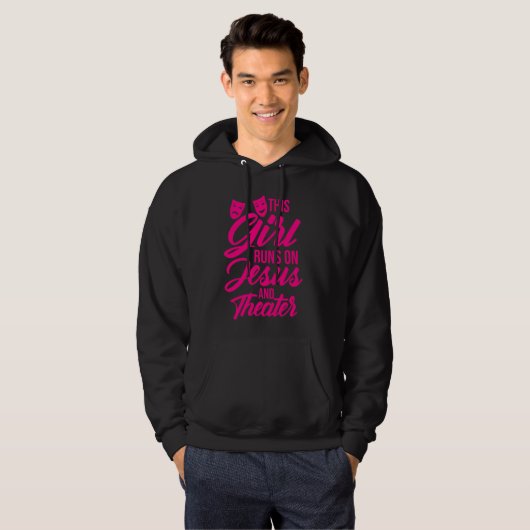 Grappig dat dit meisje op Jezus en theatervrouwen  Hoodie (Voorkant volledig)