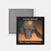 Grappig dat Dog achter deze halloween achterliet Magneet (Voorkant / Achterkant)