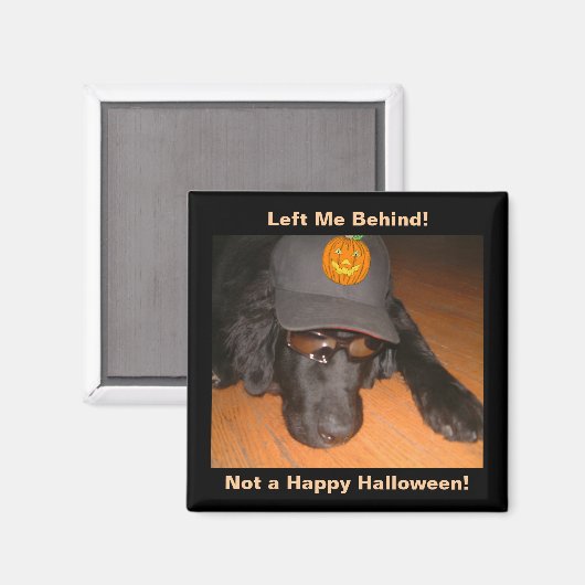 Grappig dat Dog achter deze halloween achterliet Magneet (Voorkant / Achterkant)