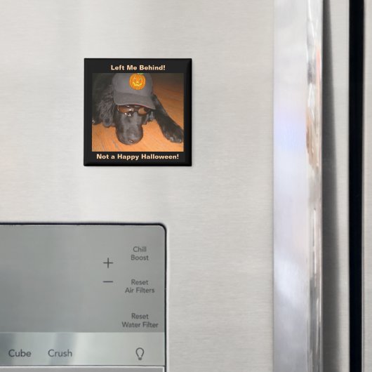 Grappig dat Dog achter deze halloween achterliet Magneet (Insitu (Koelkast))