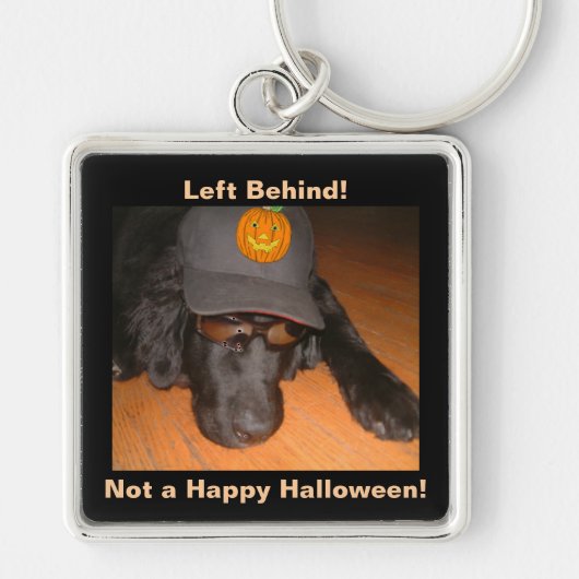 Grappig dat Dog achter deze halloween achterliet Sleutelhanger (Voorkant)