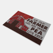 Grappig dat een boer en zijn snoepbok hier wonen deurmat (Schuin)